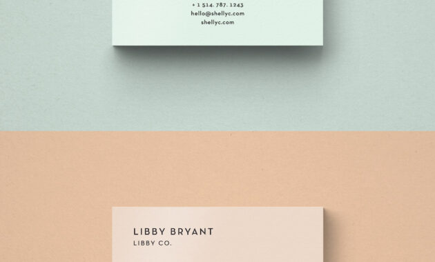 Free Business Card Templates • Libby Co Boutique Branding  Design for Free Complimentary Card Templates