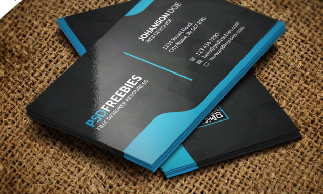 Free Business Card Templates Psd  Download Psd pertaining to Templates For Visiting Cards Free Downloads