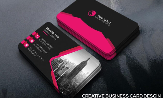 Free Business Cards Psd Templates  Creativetacos with Creative Business Card Templates Psd