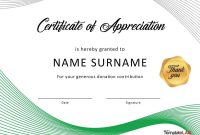 Free Certificate Of Appreciation Templates And Letters in Gratitude Certificate Template