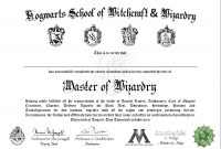 Free Certificate Of Hogwarts To Download And Use  Harry Potter within Harry Potter Certificate Template