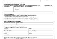Free Child Support Agreement Templates Pdf  Ms Word for Mutual Child Support Agreement Template