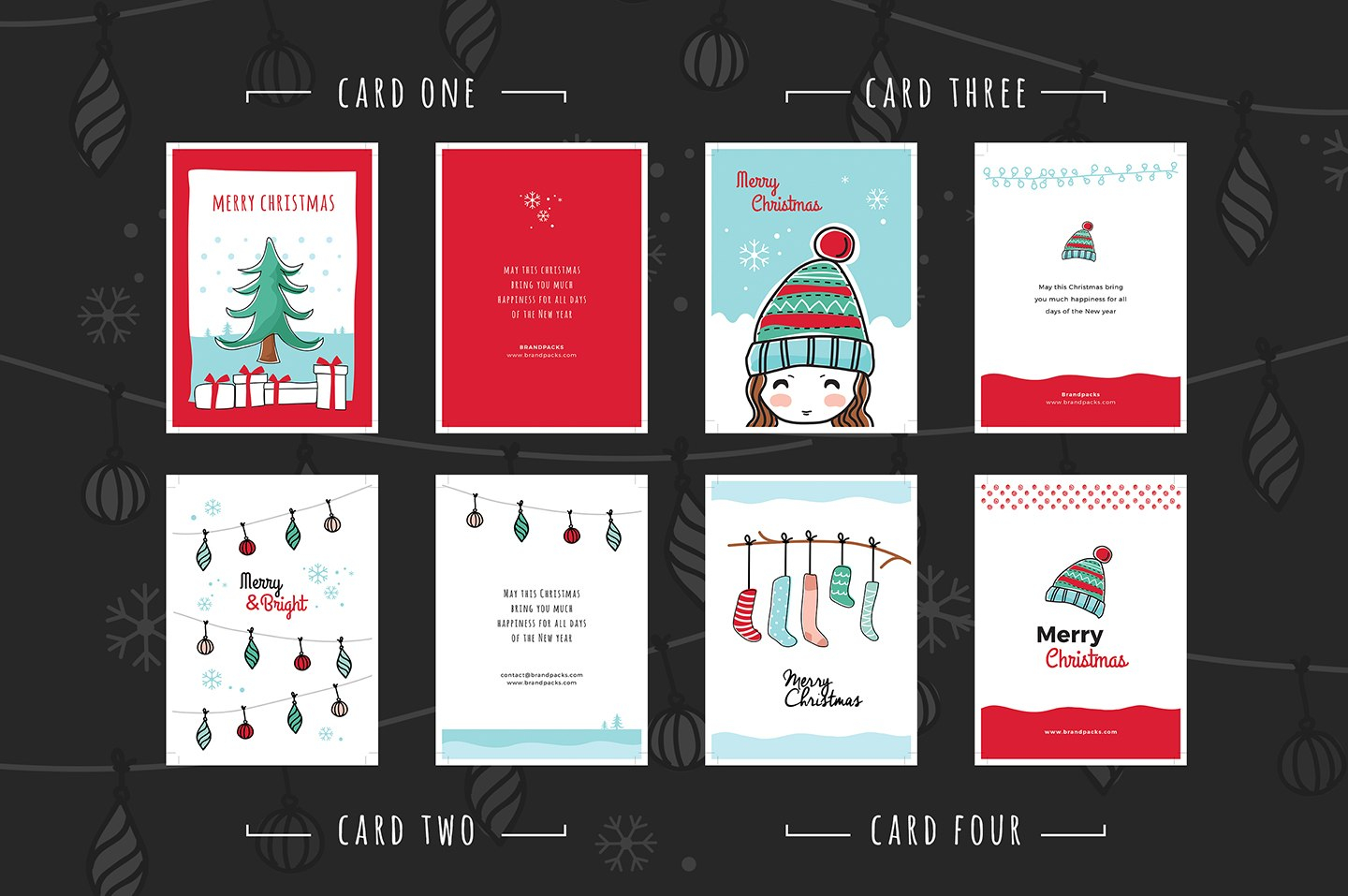 Free Christmas Card Templates For Photoshop  Illustrator  Brandpacks throughout Free Christmas Card Templates For Photoshop