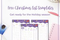 Free Christmas List Templates  An Excel Version  Curious And Geeks pertaining to Christmas Card List Template