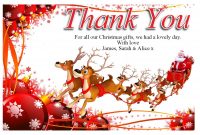 Free Christmas Thank You Cards Templates — Anouk Invitations pertaining to Christmas Thank You Card Templates Free