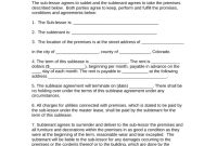 Free Colorado Sublease Agreement Template  Pdf  Word  Eforms intended for Sublease Commercial Agreement Template
