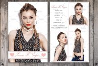 Free Comp Card Template Modeling in Free Model Comp Card Template
