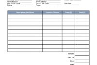 Free Construction Invoice Template  Word  Pdf  Eforms – Free in Invoice Template For Builders