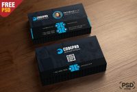 Free Corporate Business Card Template Psd  Download Psd throughout Name Card Template Psd Free Download
