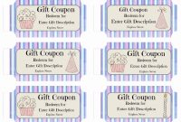 Free Custom Birthday Coupons  Customize Online  Print At Home intended for Coupon Book Template Word