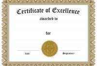 Free Customizable Certificate Of Achievement with regard to Certificate Of Attainment Template