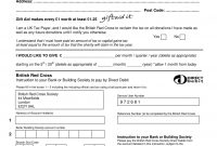 Free Donation Forms  Pdf inside Direct Debit Agreement Template