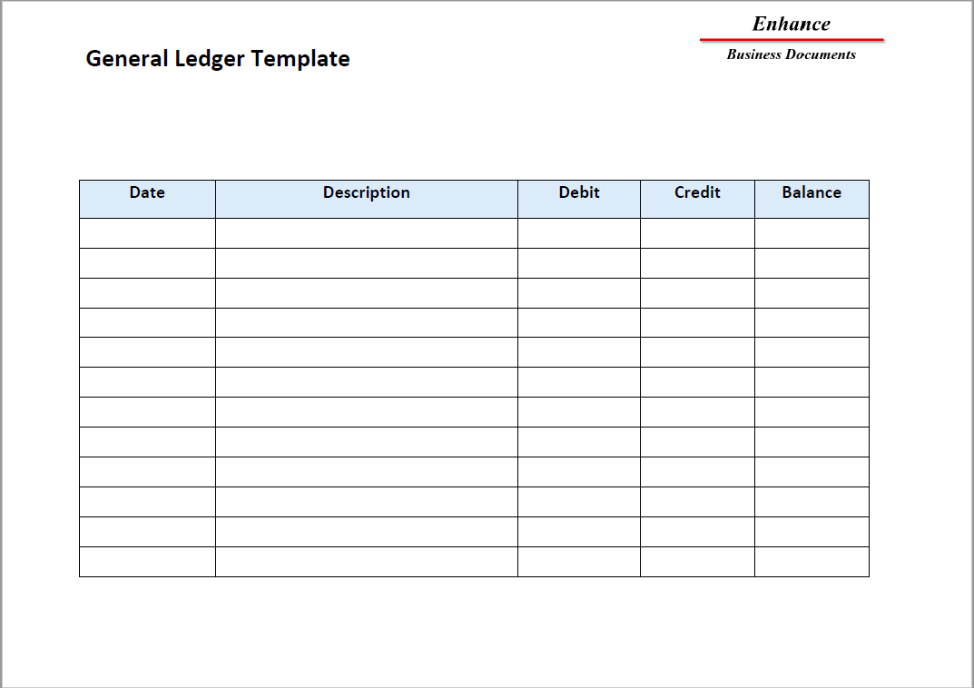 Free Download General Ledger Template Phenomenal Ideas Paper pertaining to Business Ledger Template Excel Free