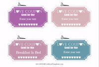 Free Editable Love Coupons For Him Or Her throughout Love Coupon Template For Word