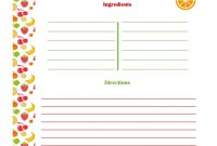 Free Editable Recipe Card Templates For Microsoft Word  Free intended for Microsoft Word Recipe Card Template