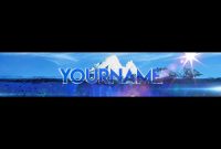 Free Epic Youtube Banner  Channel Art Template  Gimp And Photoshop   Download Iceberg Style in Gimp Youtube Banner Template