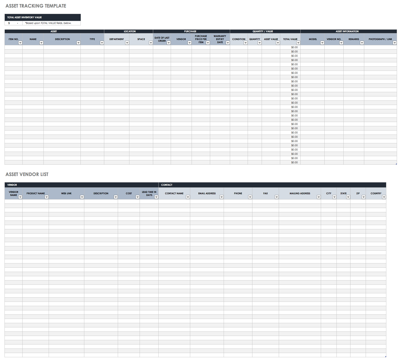 Free Excel Inventory Templates Create  Manage  Smartsheet with Stock Report Template Excel