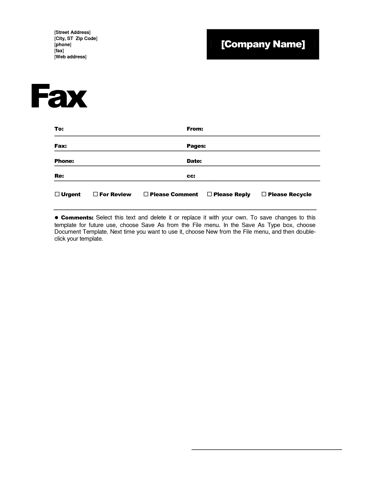 Free Fax Cover Sheet Template With Confidentiality Statement Word regarding Fax Cover Sheet Template Word 2010
