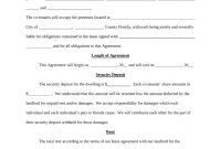Free Florida Roommate Room Rental Agreement Template  Pdf  Word throughout Supplemental Agreement Template