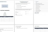 Free Functional Specification Templates  Smartsheet within Business Requirement Specification Document Template