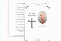 Free Funeral Invitation Card Template Astonishing Traditional Cross with regard to Funeral Invitation Card Template