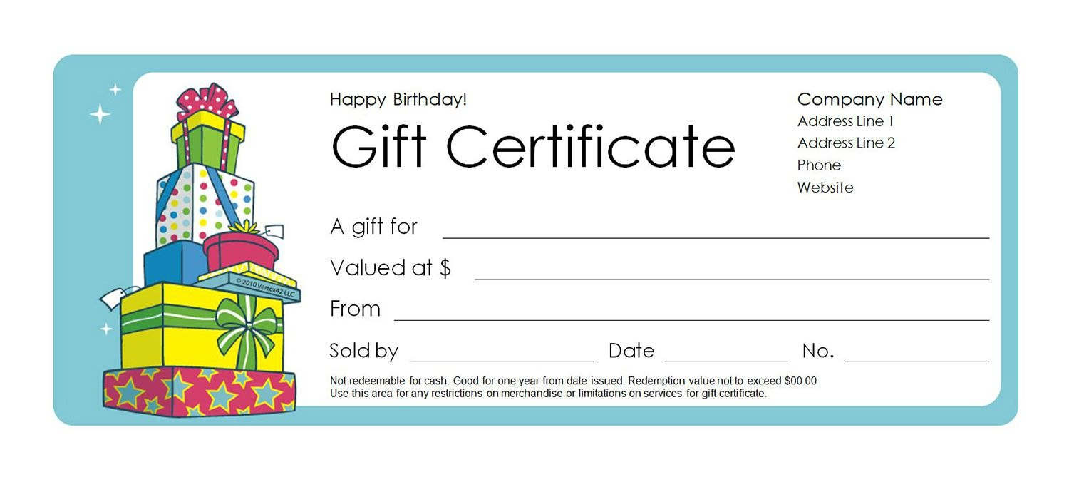 Free Gift Certificate Templates You Can Customize pertaining to Fillable Gift Certificate Template Free