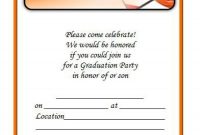 Free Graduation Invitation Templates ᐅ Template Lab intended for Graduation Party Invitation Templates Free Word