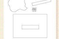 Free Guitar Template Paper From Wwwpapercraftinspirationsmagazine with Printable Pop Up Card Templates Free