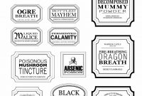 Free Harry Potter Hogwarts Express Ticket Template Plus Links To with Harry Potter Potion Labels Templates