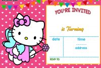 Free Hello Kitty Invitation  Free Printable Birthday Invitation for Hello Kitty Birthday Banner Template Free