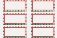 Free Holiday Label Templates  Kenicandlecomfortzone  Holiday within Xmas Labels Templates Free