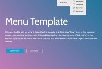 Free Html Bootstrap  Menu Template with regard to Simple Html Menu Template