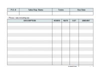 Free Invoice Template For Hours Worked   Results Found intended for Timesheet Invoice Template Excel