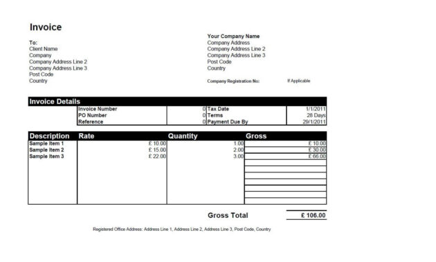 Free Invoice Templates For Word Excel Open Office  Invoiceberry for Xl Invoice Template
