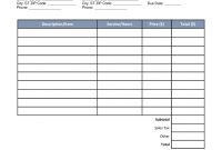 Free Itemized Invoice Template  Word  Pdf  Eforms – Free Fillable regarding Itemized Invoice Template