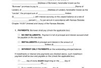 Free Kansas Promissory Note Templates  Word  Pdf  Eforms – Free in Promise To Pay Agreement Template