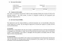 Free Loan Equipment Agreement Templates At Allbusinesstemplates throughout Commercial Loan Agreement Template