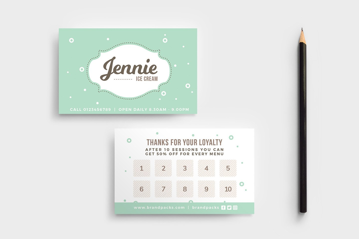 Free Loyalty Card Templates  Psd Ai  Vector  Brandpacks within Loyalty Card Design Template