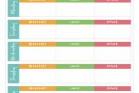 Free Meal Plan Printables  Family Fresh Meals in Blank Meal Plan Template