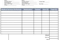 Free Medical Invoice Template  Word  Pdf  Eforms – Free Fillable pertaining to Doctors Invoice Template