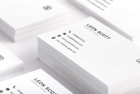 Free Minimal Elegant Business Card Template Psd throughout Name Card Template Photoshop