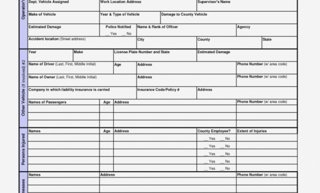 Free Motor Vehicle Accident Report Form Template Archives Southbay regarding Vehicle Accident Report Form Template