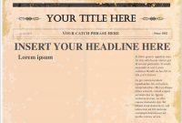 Free Newspaper Article Template Fresh  Newspaper Template Word with regard to Blank Newspaper Template For Word