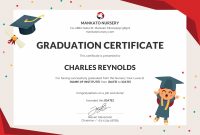 Free Nursery Graduation Certificate Template In Psd Ms  Download within 5Th Grade Graduation Certificate Template