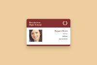 Free Online Id Maker Design A Custom Id In Canva for High School Id Card Template