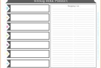 Free Online Menu Planner Template  Andrew Gunsberg in Menu Schedule Template