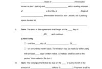 Free Parking Space Rental Lease Agreement Template  Pdf  Word pertaining to Venue Rental Agreement Template