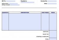 Free Personal Invoice Template  Pdf  Word  Excel with Private Invoice Template