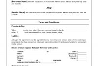 Free Personal Loan Agreement Form Template   Approved In in Credit Assignment Agreement Template