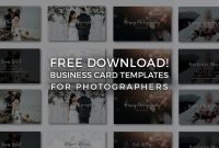 Free Photographer Business Card Templates  Signature Edits  Edit inside Photography Business Card Templates Free Download